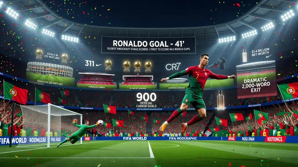 Ronaldo Becomes Oldest Outfield Starter and Goal-Scorer in World Cup History