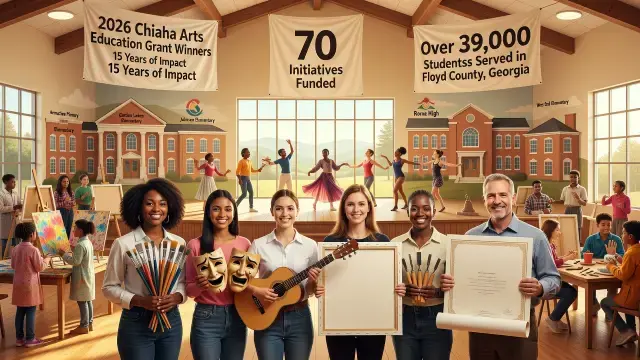 Five Floyd County Arts Programs Win 2026 Chiaha Grants Marking 15 Years